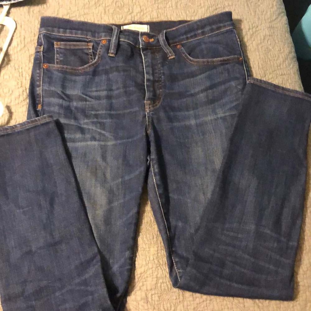 Madewell 9” High-Rise skinny jeans, size 30